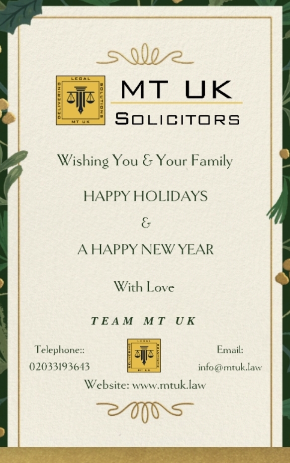 Wishing you all a joyful festive season and a Happy New Year from Team MT UK.