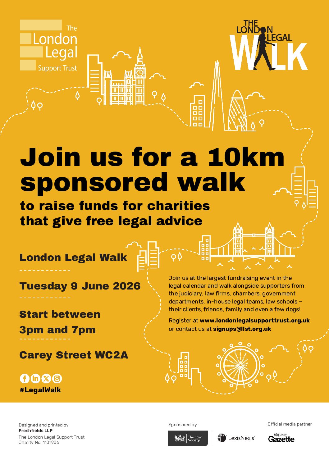 LONDON LEGAL WALK – 2026